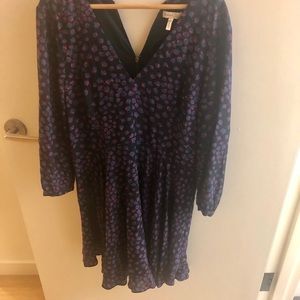 Rebecca Taylor floral long sleeve dress